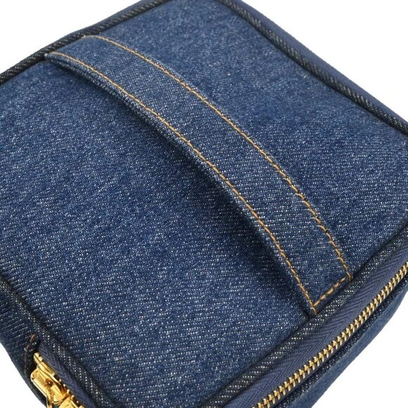 Chanel Blue Denim Vanity Handbag - Picture 4 of 10